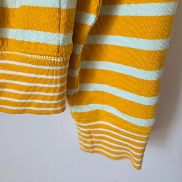 EUC GAP STRIPED YELLOW WHITE CREW NECK LONGSLEEVES COTTON TOP SIZE MEDIUM - Picture 10 of 14